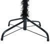 vidaXL Artificial Pre-lit Christmas Tree with Ball Set Black 180 cm PVC