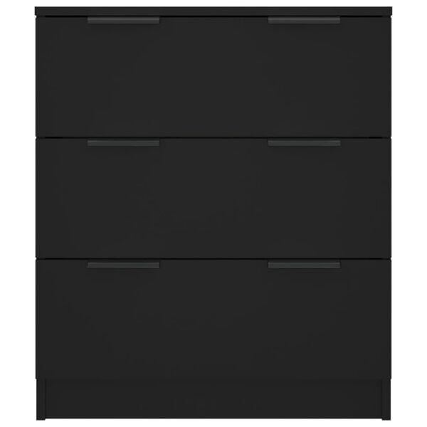 vidaXL Sideboard Black 60x30x70 cm Engineered Wood