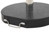 vidaXL Parasol Base Granite 28.5 kg Round Black