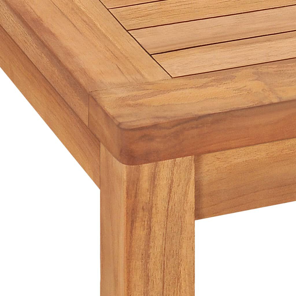 vidaXL Garden Dining Table 140x80x77 cm Solid Teak Wood