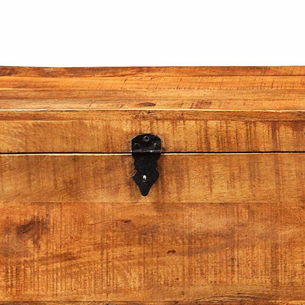 vidaXL Storage Chest Set 2 Pieces Rough Mango Wood
