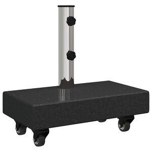 vidaXL Umbrella Base Black 45x25x8 cm Granite