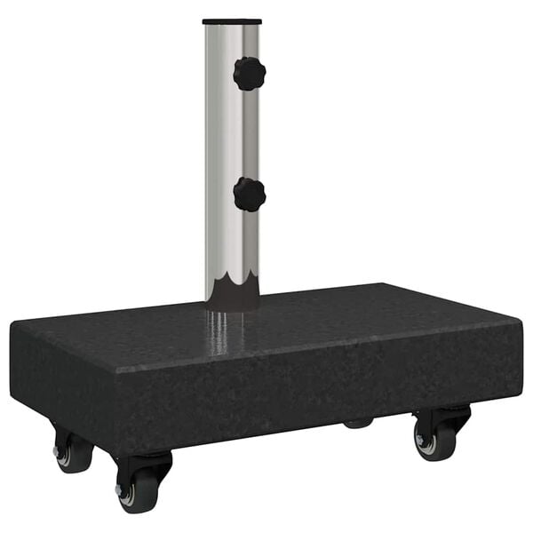 vidaXL Umbrella Base Black 45x25x8 cm Granite