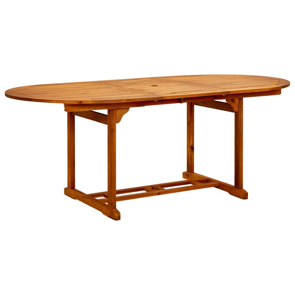 vidaXL Garden Table 200x100x75 cm Solid Acacia Wood