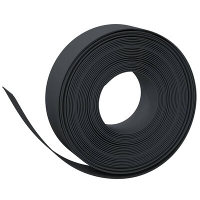 vidaXL Garden Edgings 4 pcs Black 10 m 15 cm Polyethylene, black vidaXL Garden Edgings 4 pcs Black 10 m 15 cm Polyethylene