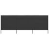 vidaXL 3-panel Wind Screen Fabric 400x160 cm Anthracite