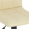 vidaXL Bar Stools 2 pcs Cream Fabric