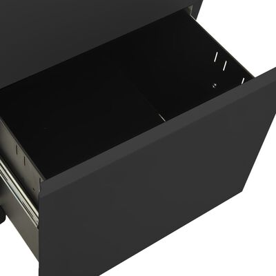 vidaXL Mobile File Cabinet Anthracite 39x45x67 cm Steel, anthracite vidaXL Mobile File Cabinet Anthracite 39x45x67 cm Steel