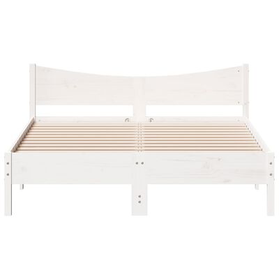 vidaXL Bed Frame without Mattress White 160x200 cm Solid Wood Pine, white vidaXL Bed Frame without Mattress White 160x200 cm Solid Wood Pine
