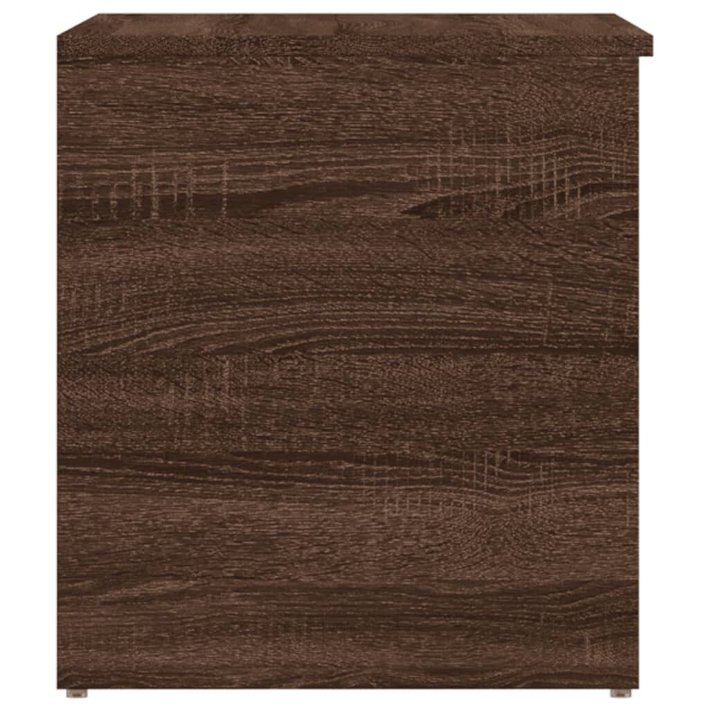 vidaXL Storage Chest Brown Oak 84x42x46 cm Engineered Wood