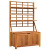 vidaXL Storage Box with Trellis 99x50x160 cm Solid Wood Acacia