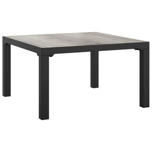 vidaXL Garden Coffee Table Grey 55x55x31 cm DPC and Steel