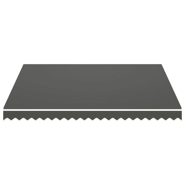 vidaXL Awning Top Sunshade Canvas Anthracite 300x250 cm
