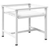 Washing Machine Pedestal with Pull-Out Shelf White