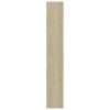 vidaXL 5-Tier Book Cabinet Sonoma Oak 80x30x189 cm Engineered Wood