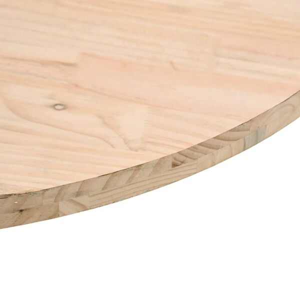 vidaXL Table Top Ø80x2.5 cm Solid Wood Pine
