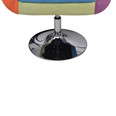 vidaXL Cube Armchair with Patchwork Design Fabric,  vidaXL Cube Armchair with Patchwork Design Fabric