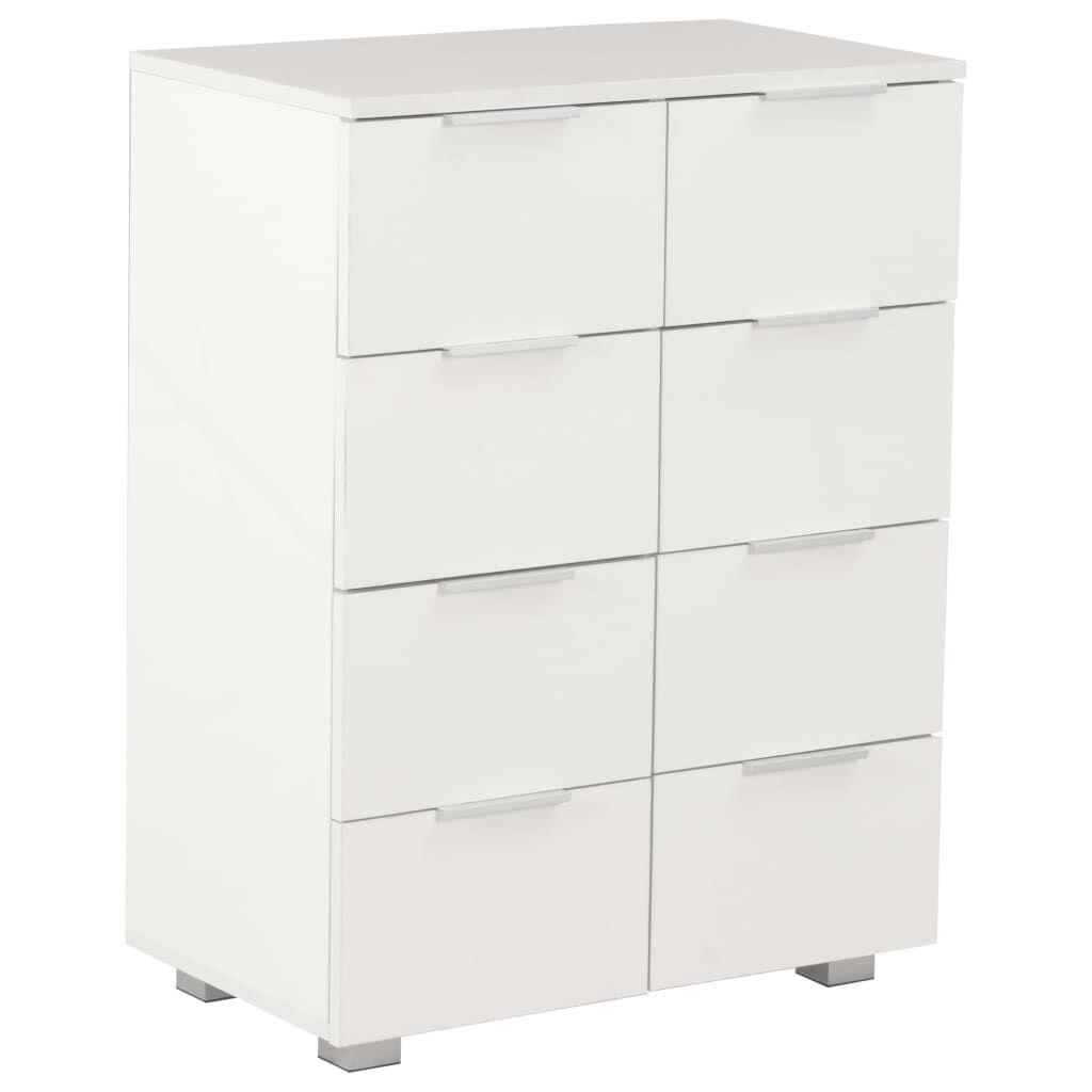 vidaXL Sideboard High Gloss White 60x35x80 cm Engineered Wood