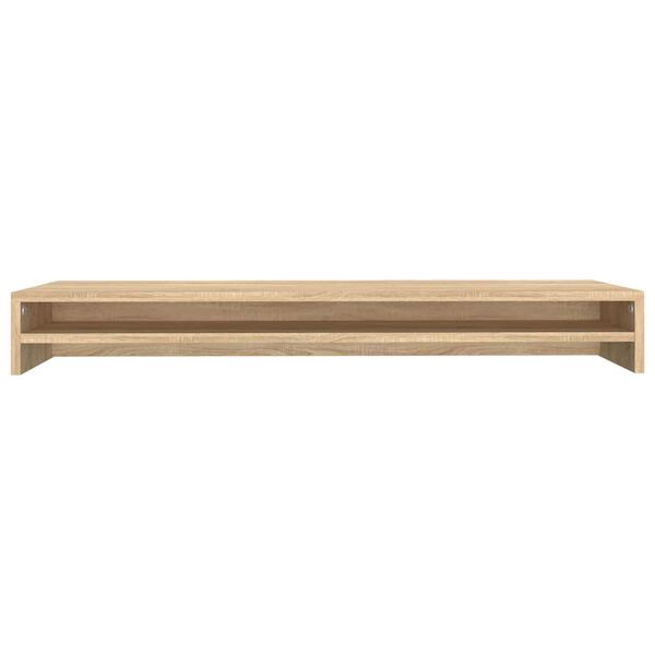 vidaXL Monitor Stand Sonoma Oak 100x24x13 cm Engineered Wood
