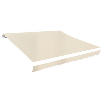 vidaXL Awning Top Sunshade Canvas Cream 3 x 2.5 m (Frame Not Included)