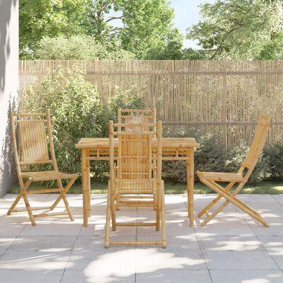 vidaXL Folding Garden Chairs 4 pcs 46x66x99 cm Bamboo,  vidaXL Folding Garden Chairs 4 pcs 46x66x99 cm Bamboo