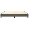 vidaXL Bed Frame without Mattress Dark Grey 180x200 cm Super King Velvet