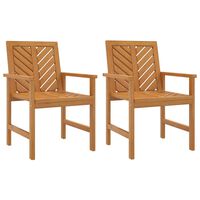 vidaXL Garden Dining Chairs 2 pcs Solid Wood Acacia,  vidaXL Garden Dining Chairs 2 pcs Solid Wood Acacia