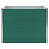 vidaXL Raised Garden Bed 100x100x77 cm Galvanised Steel Green