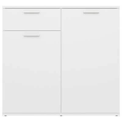 vidaXL Sideboard White 80x36x75 cm Engineered Wood, white vidaXL Sideboard White 80x36x75 cm Engineered Wood