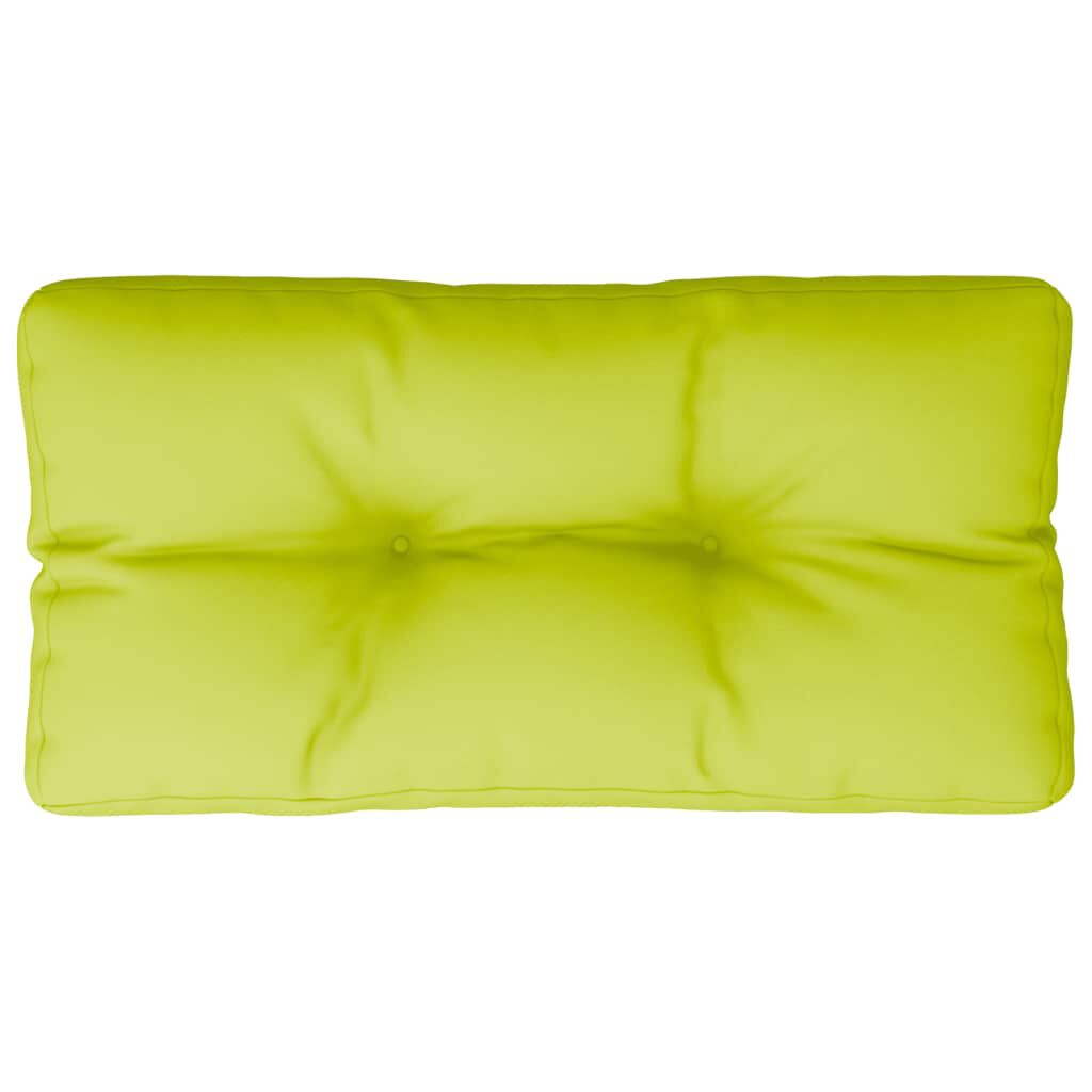 vidaXL Pallet Cushion Bright Green 70x40x12 cm Fabric