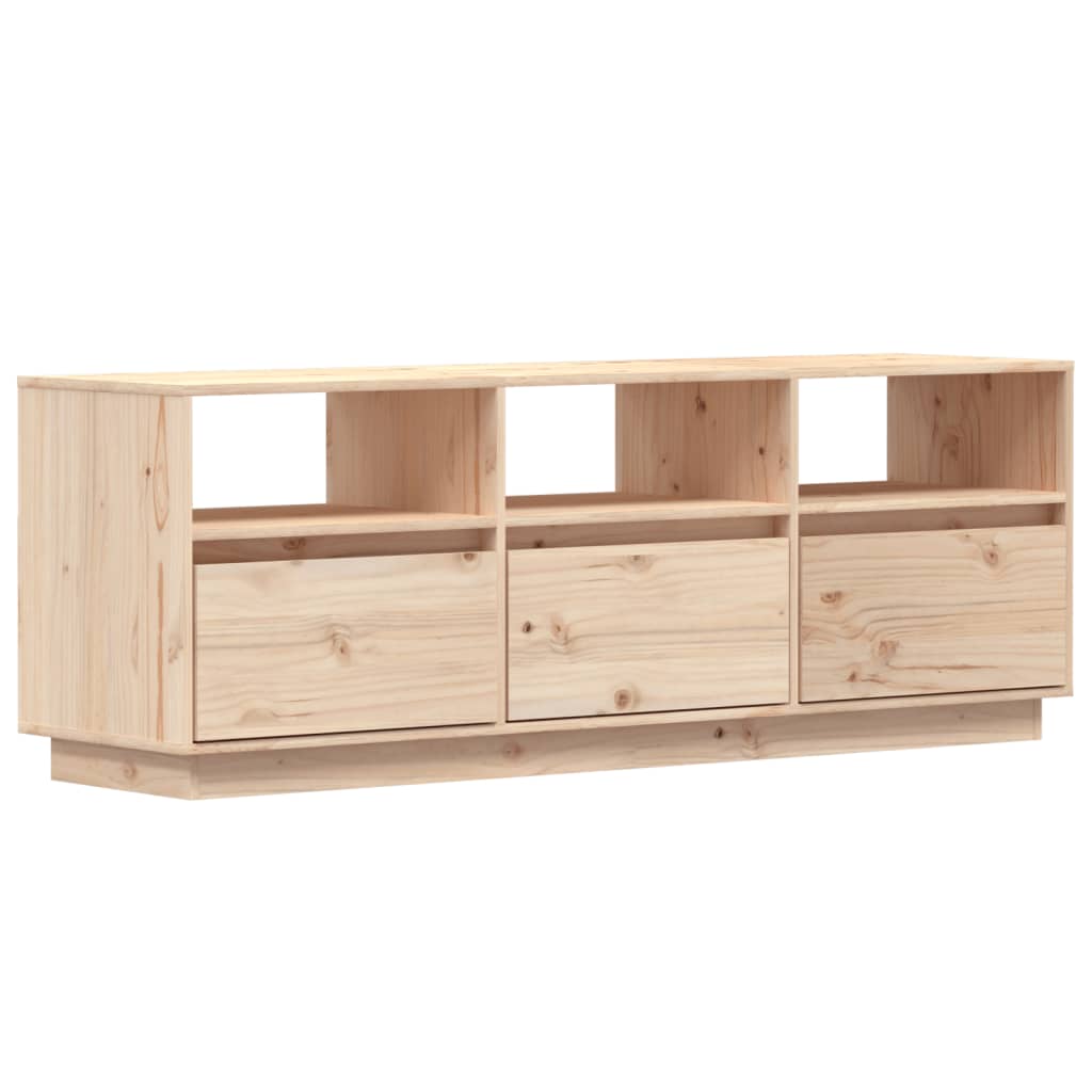 vidaXL TV Cabinet 140x37x50 cm Solid Wood Pine