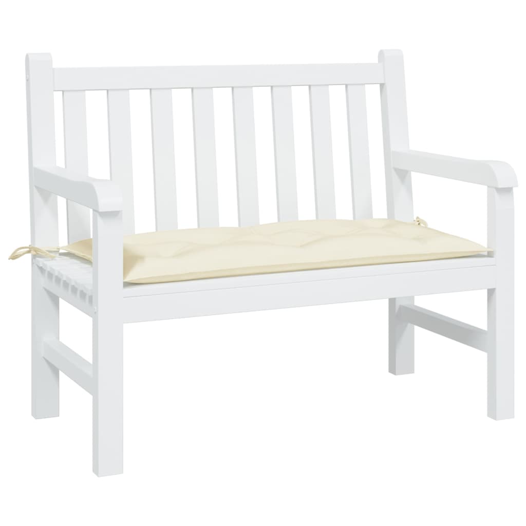 vidaXL Garden Bench Cushion Cream 100x50x7 cm Oxford Fabric