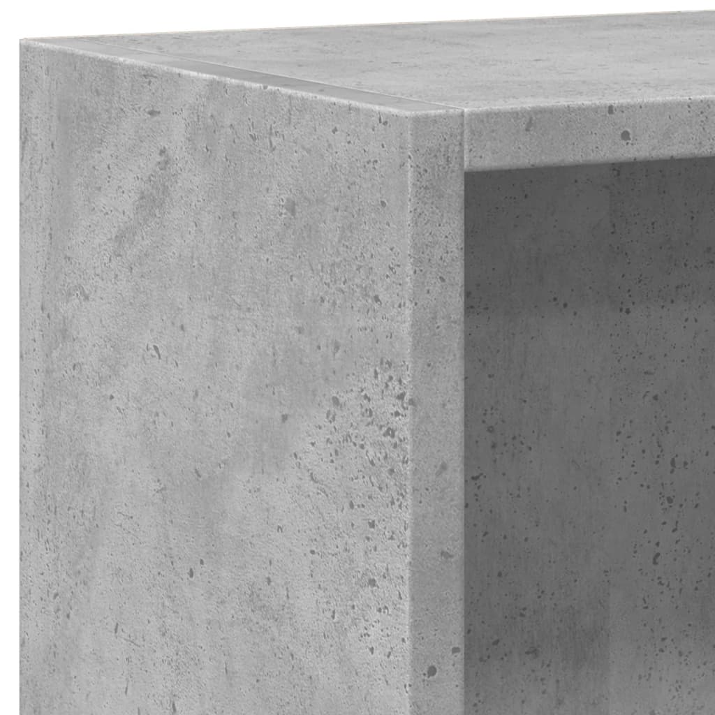 vidaXL Bookshelf Concrete Grey 60x24x76 cm Engineered Wood