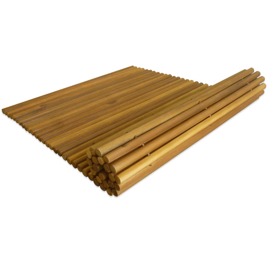 vidaXL Bath Mat Acacia Wood 80x50 cm