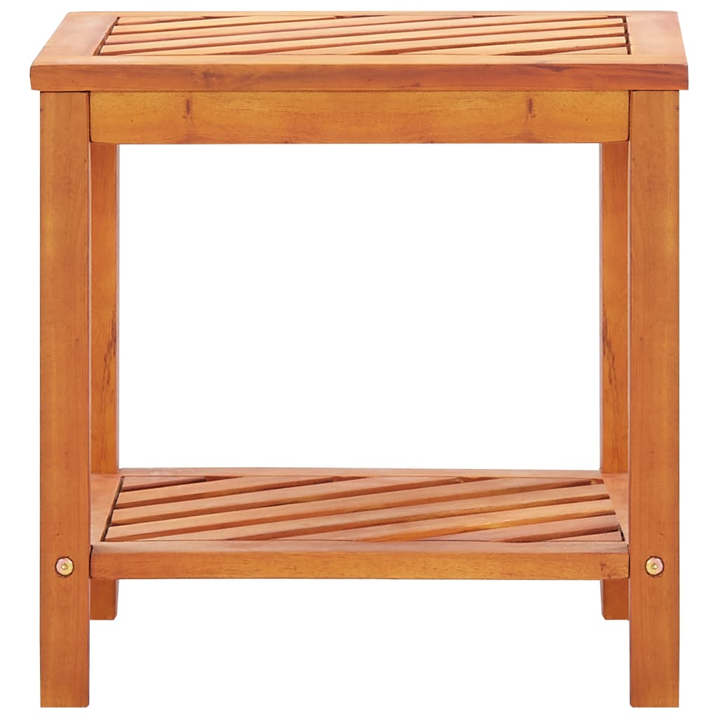 vidaXL Side Table Solid Acacia Wood 45x33x45 cm