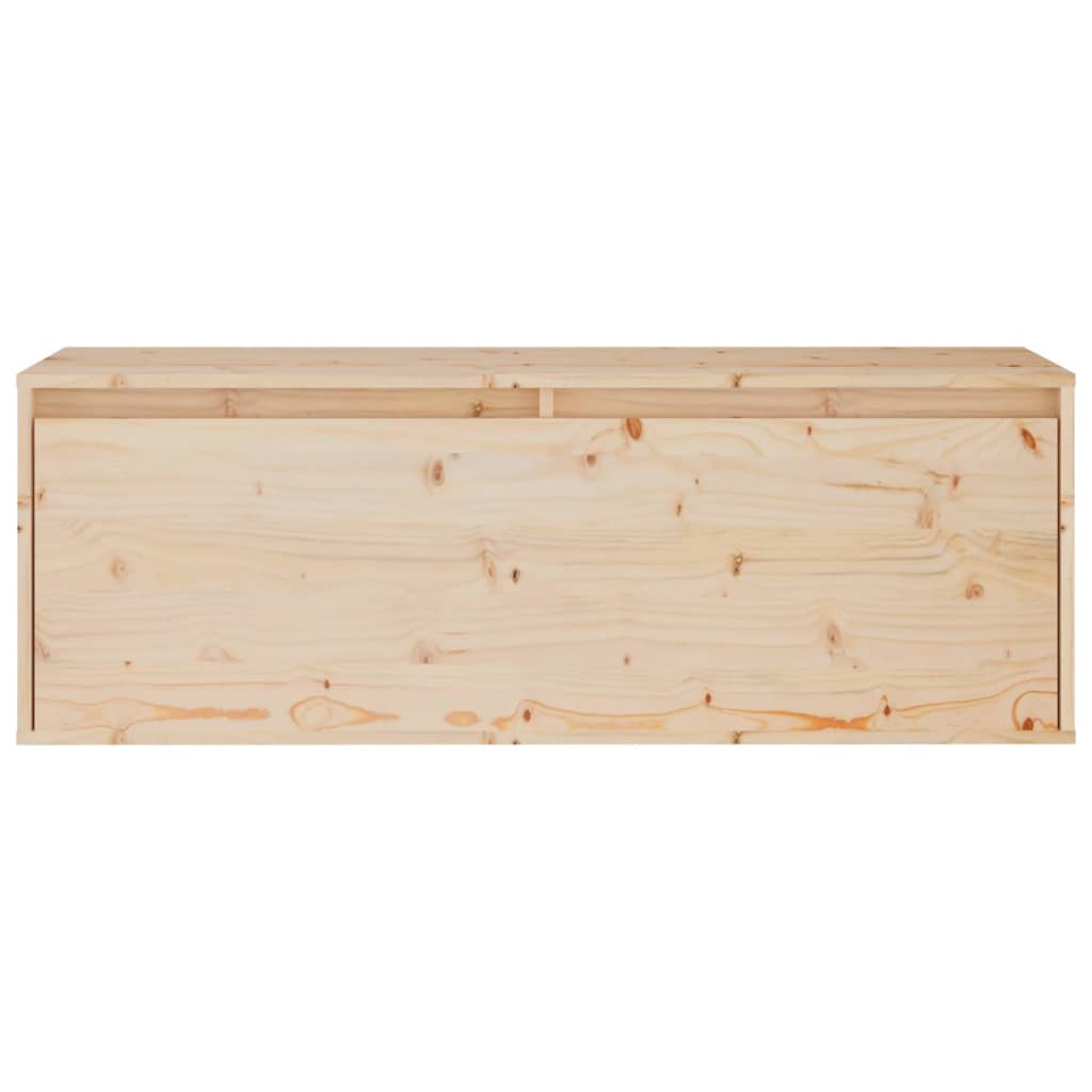 vidaXL Wall Cabinet 100x30x35 cm Solid Wood Pine