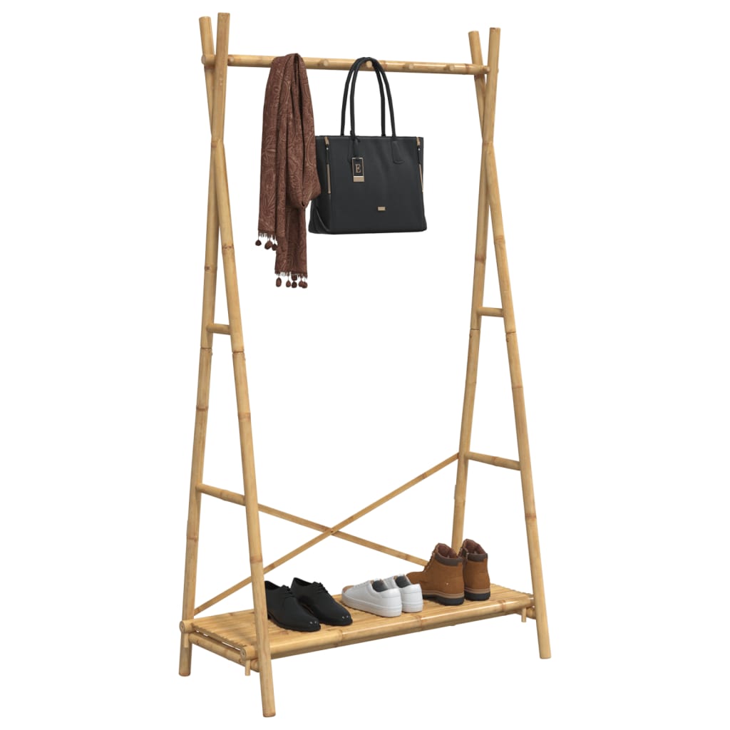 vidaXL Clothes Rack with Shelf 102x50x190 cm Bamboo