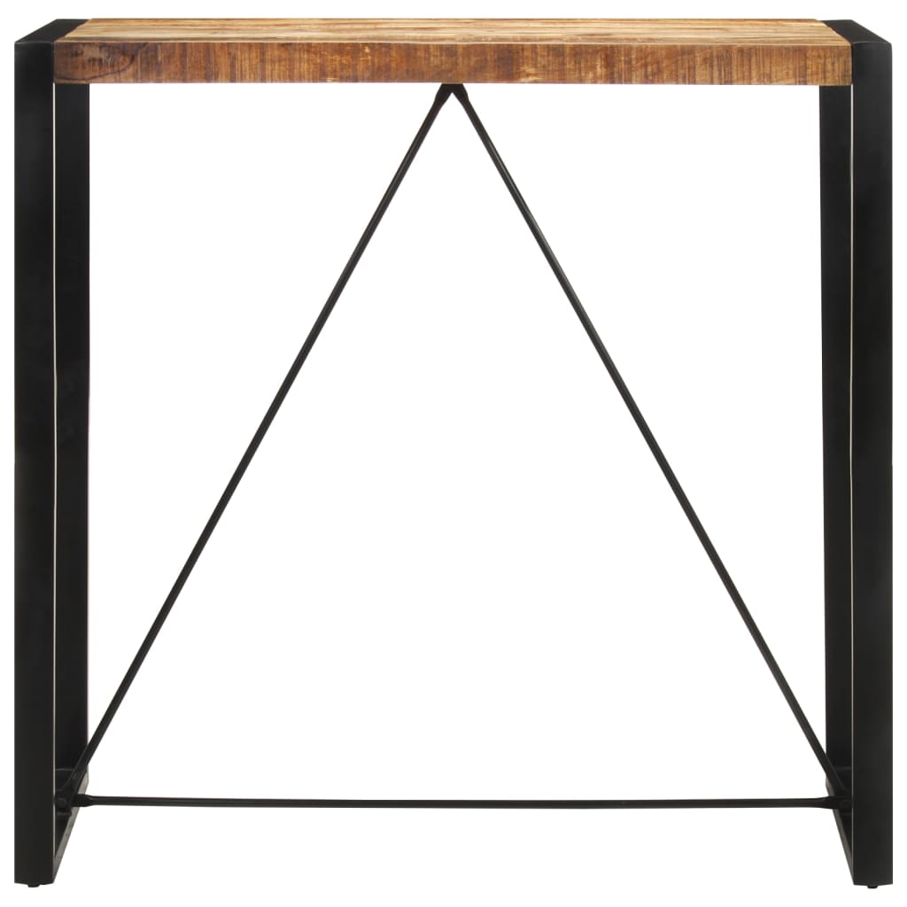 vidaXL Bar Table 110x55x110 cm Solid Rough Wood Mango