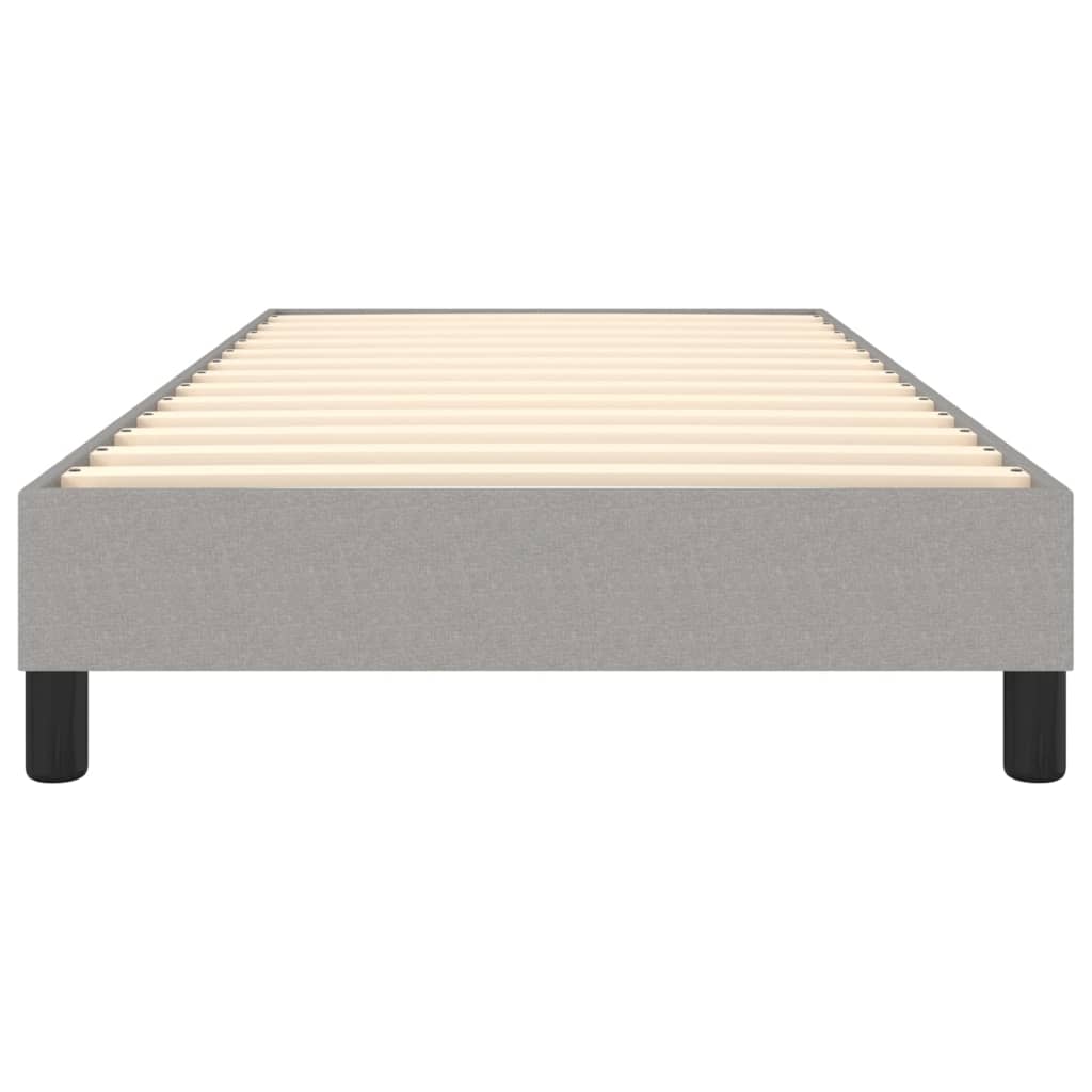 vidaXL Bed Frame without Mattress Light Grey 90x200 cm Fabric