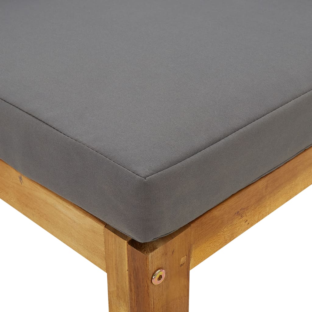 vidaXL Sectional Corner Sofas 2 pcs with Cushions Dark Grey