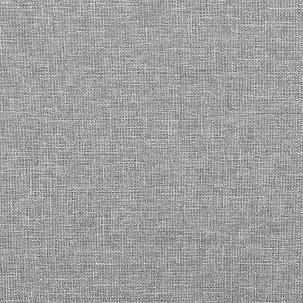 vidaXL Bed Frame without Mattress Light Grey 90x200 cm Fabric