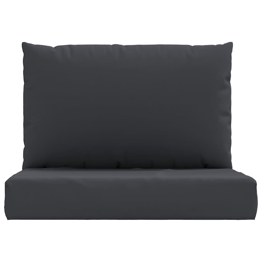 vidaXL Pallet Cushions 2 pcs Black Oxford Fabric