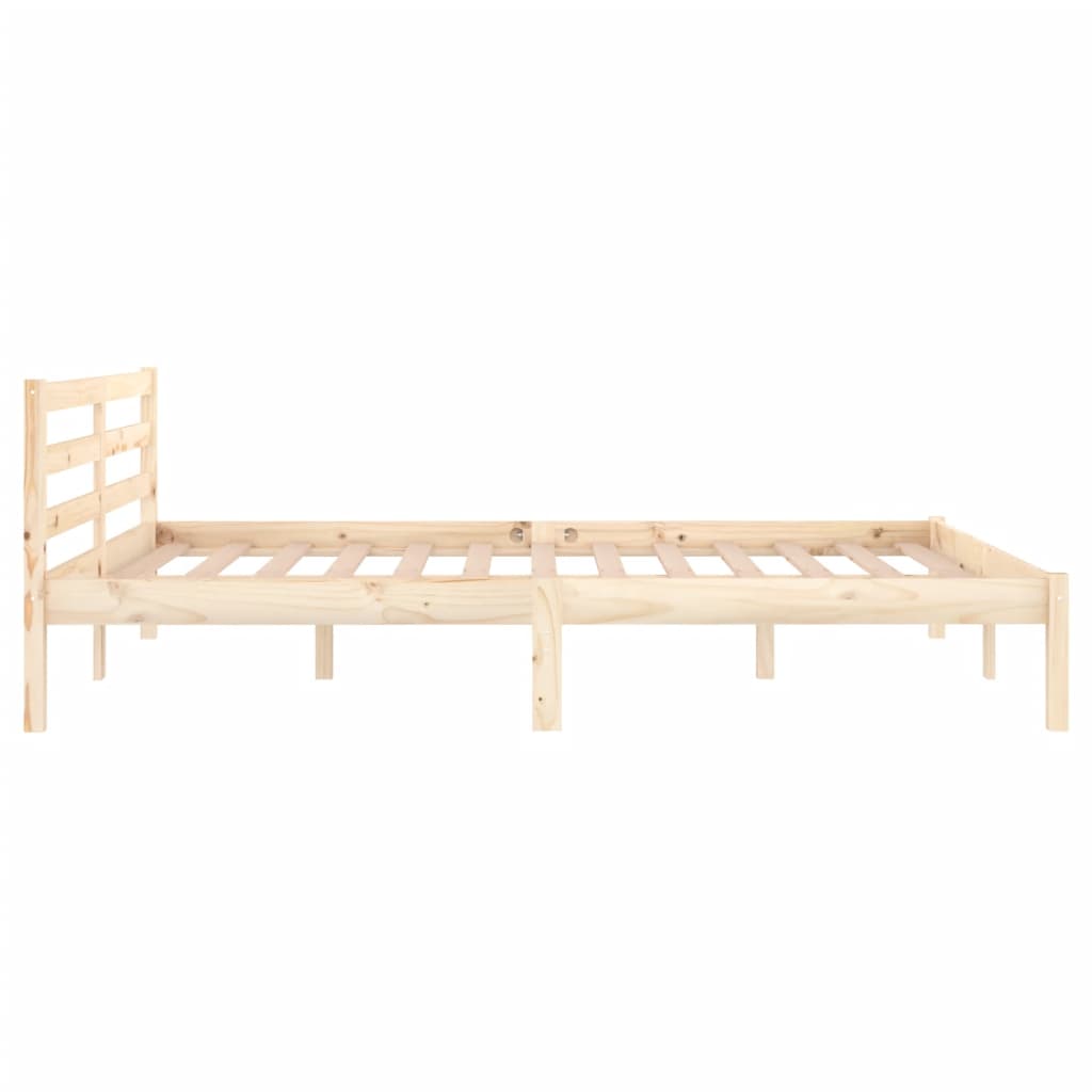 vidaXL Bed Frame without Mattress Solid Wood Pine 140x200 cm