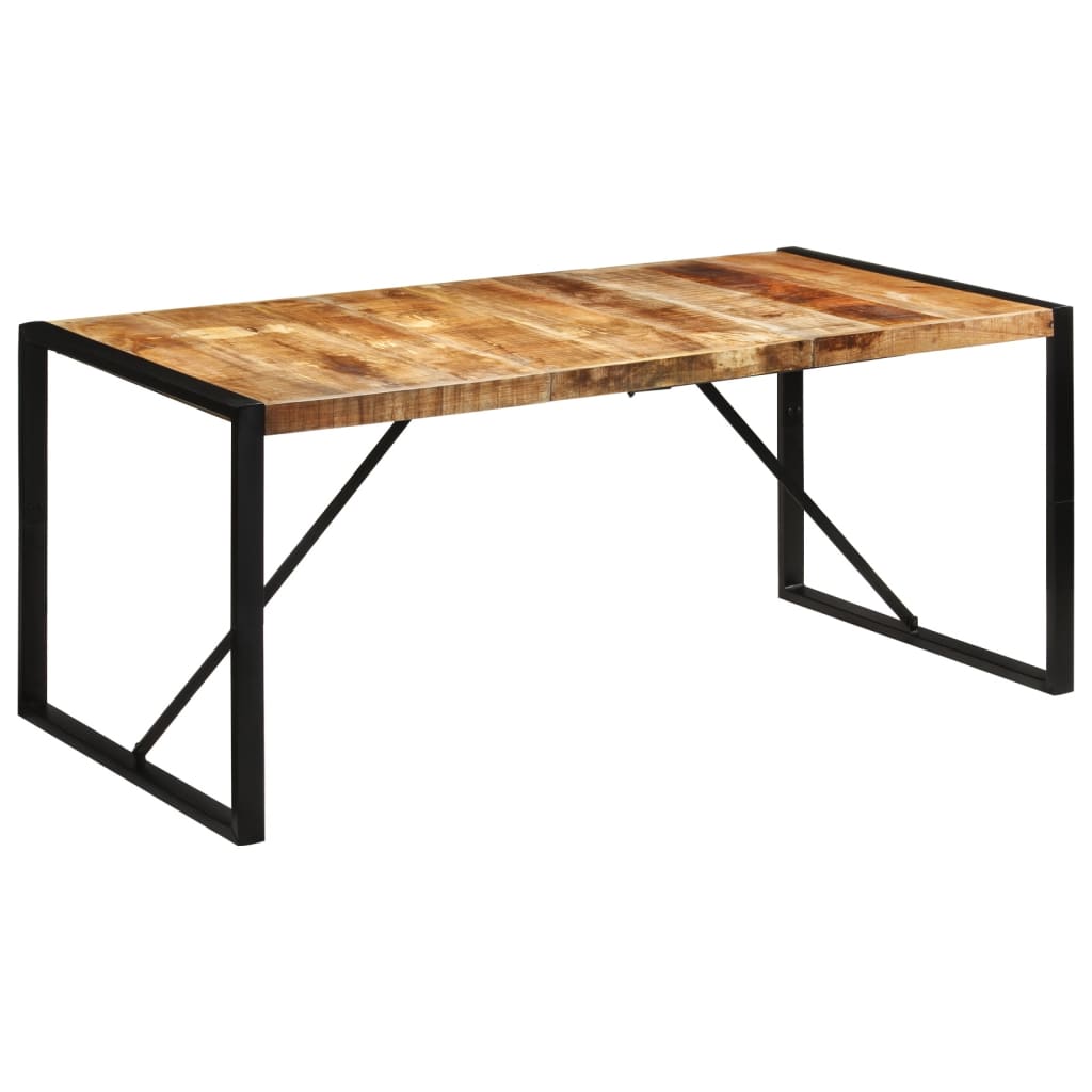 vidaXL Dining Table 175x90x76 cm Solid Rough Wood Mango