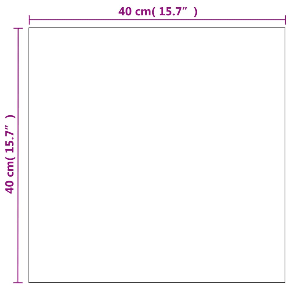 vidaXL Wall Mirror 40x40 cm Square Glass