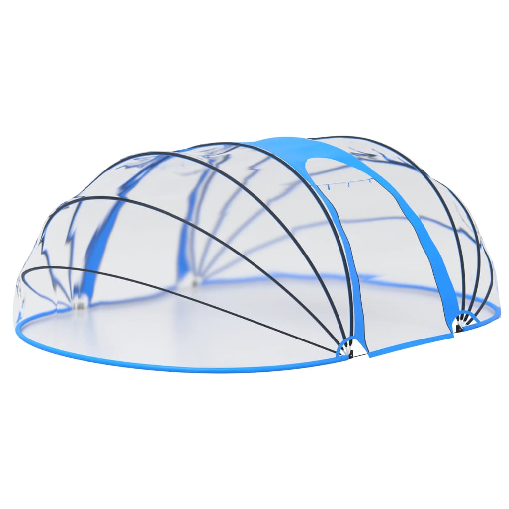 vidaXL Pool Dome Oval 530x410x205 cm