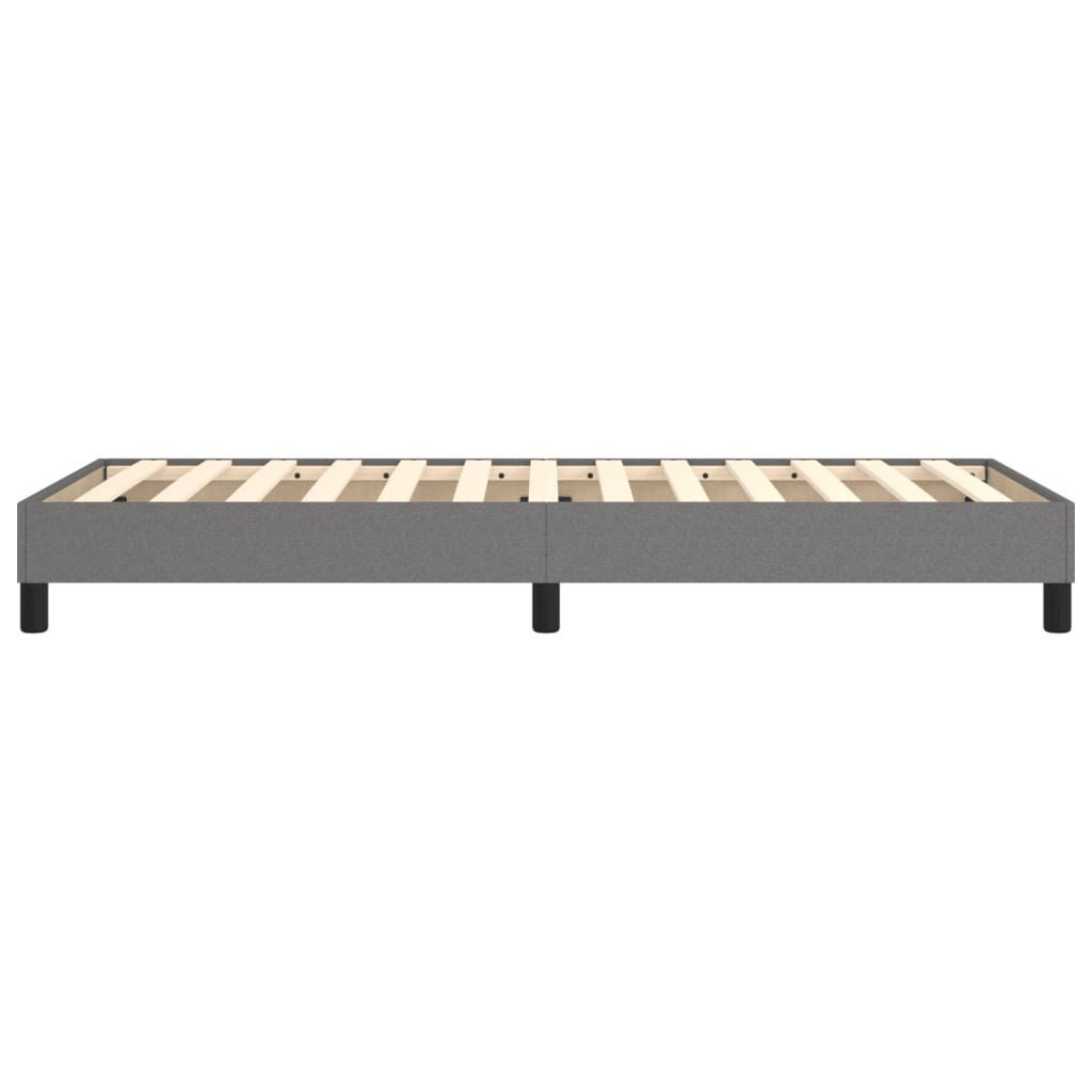 vidaXL Bed Frame without Mattress Dark Grey 90x200 cm Fabric