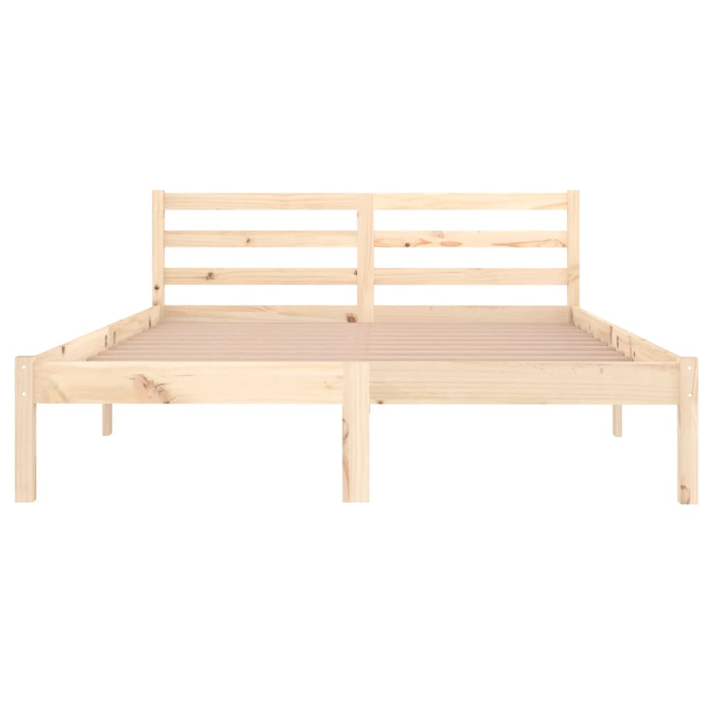 vidaXL Bed Frame without Mattress Solid Wood Pine 140x200 cm