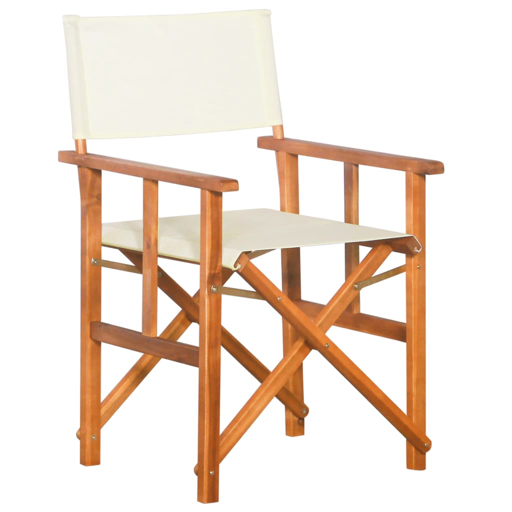 vidaXL Director's Chair Solid Acacia Wood