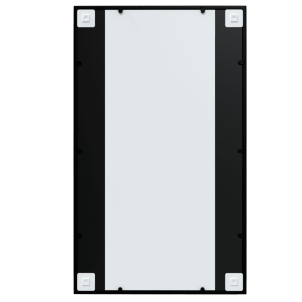 vidaXL Wall Mirrors 3 pcs Black 100x60 cm Metal